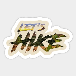 Let's Hike Sticker